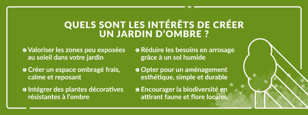les avantages d’aménager un jardin d’ombre chez soi