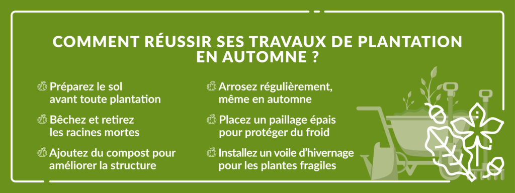 conseils pour réussir sa plantation d’automne