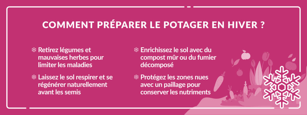conseils pour préparer le potager en hiver