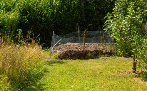 des déchets verts recyclés