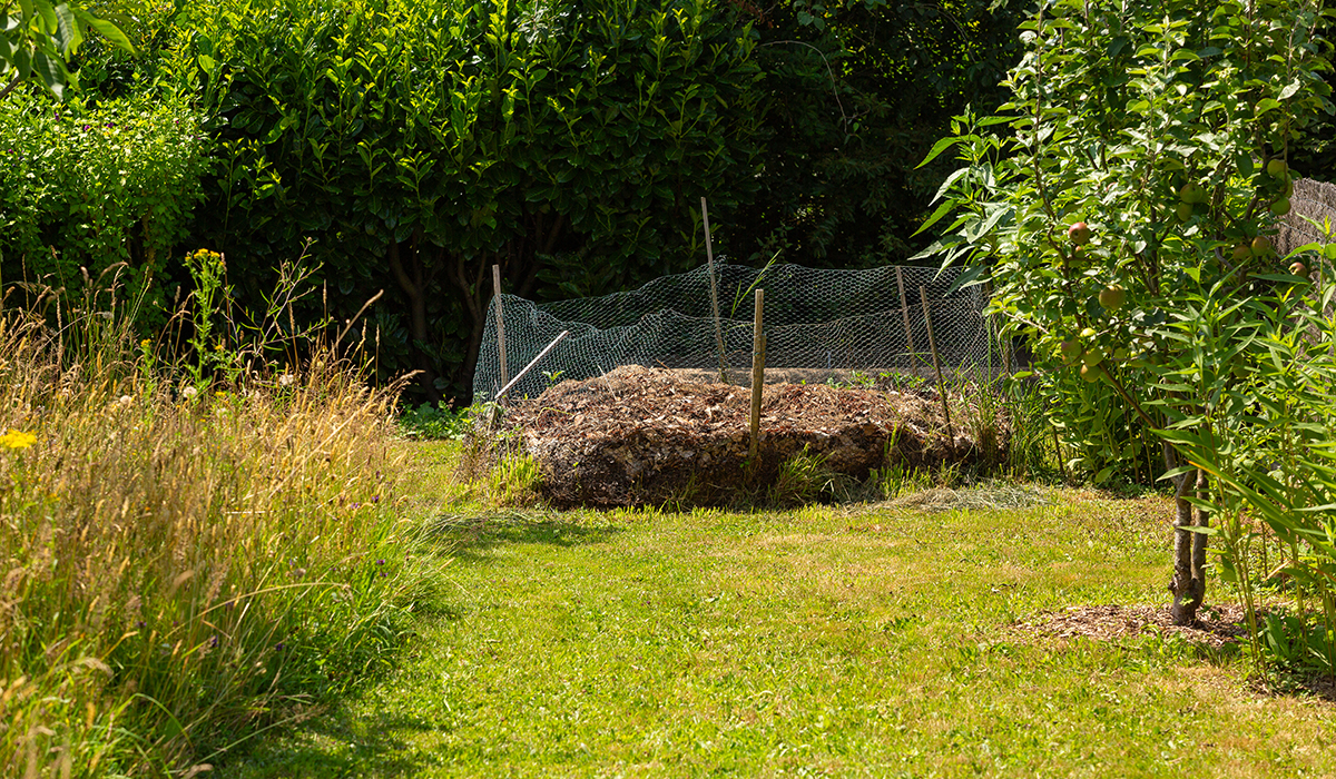 des déchets verts recyclés