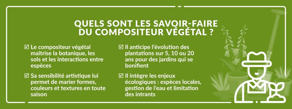 compétences et qualités compositeur végétal