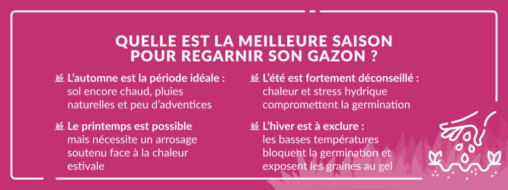 meilleure saison pour regarnir son gazon automne